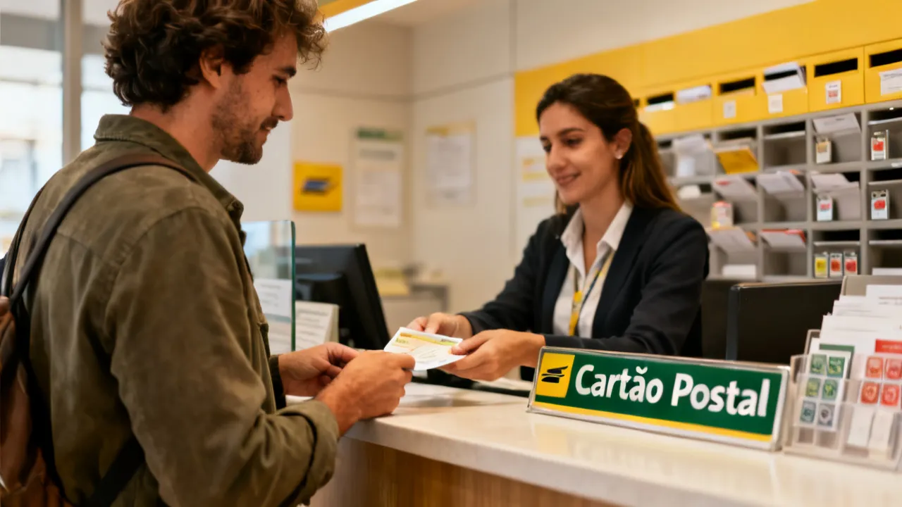 Guia profissional para solicitar Cartão Postal