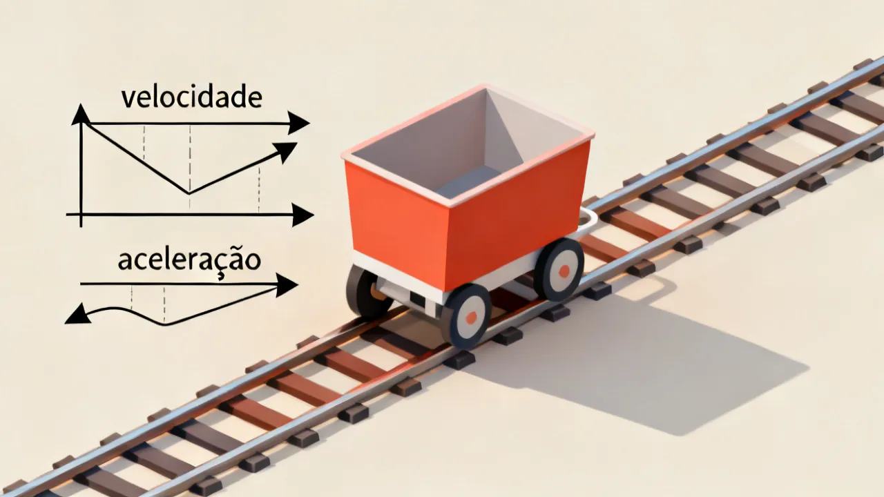 Diferença entre velocidade e aceleração, na prática