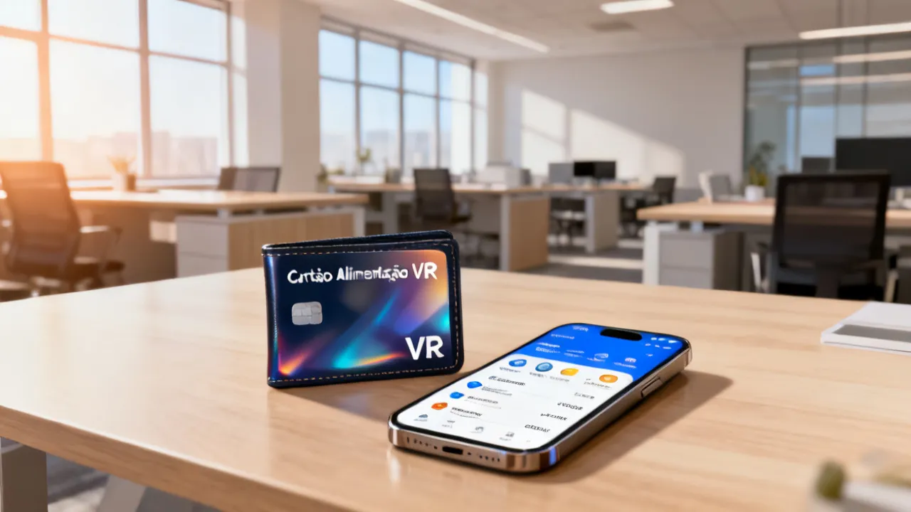 Cartão Alimentação VR e contas online para benefícios