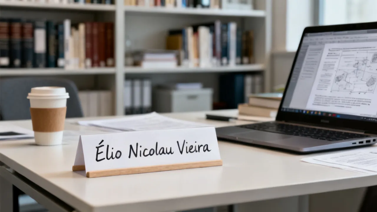 Guia profissional sobre Élio Nicolau Vieira e contexto