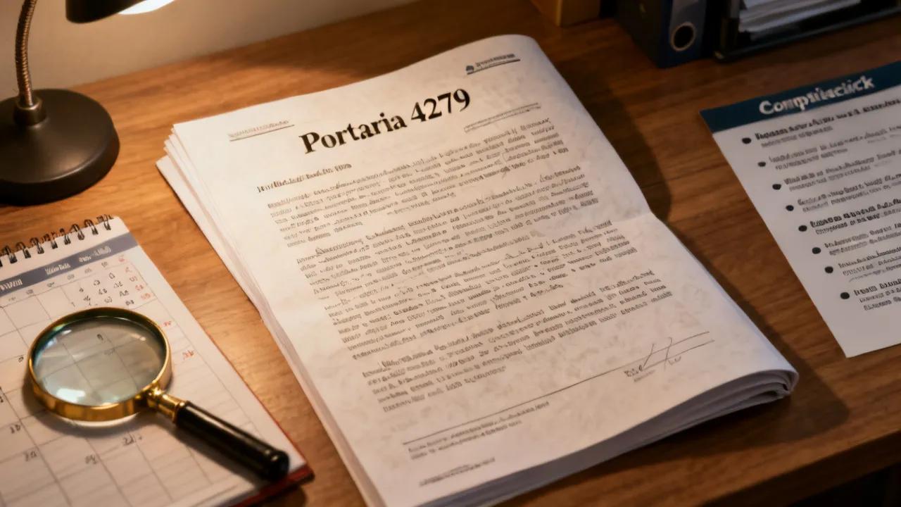 Portaria 4279: guia técnico para conformidade e aplicação